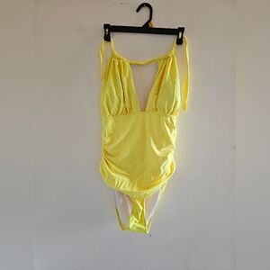 Yellow One-Piece Swimsuit